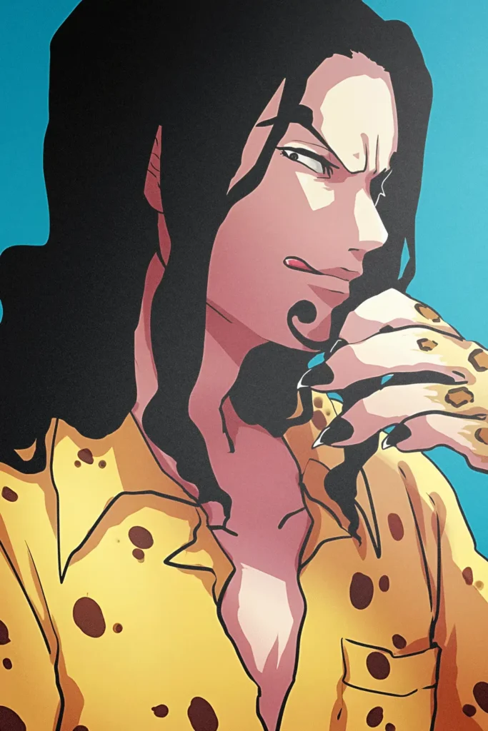 Rob Lucci One Piece Original Image Aluminium Metal Print