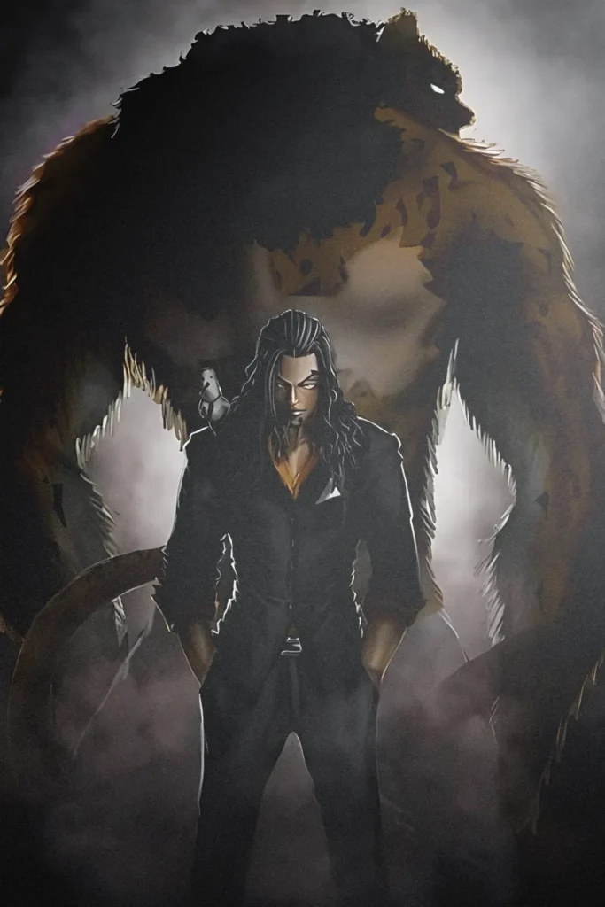 Rob Lucci One Piece Original Image Deluxe Metal Poster