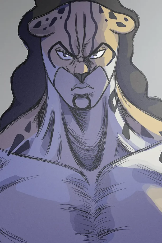 Rob Lucci One Piece Original Image Metal Wall Art Poster