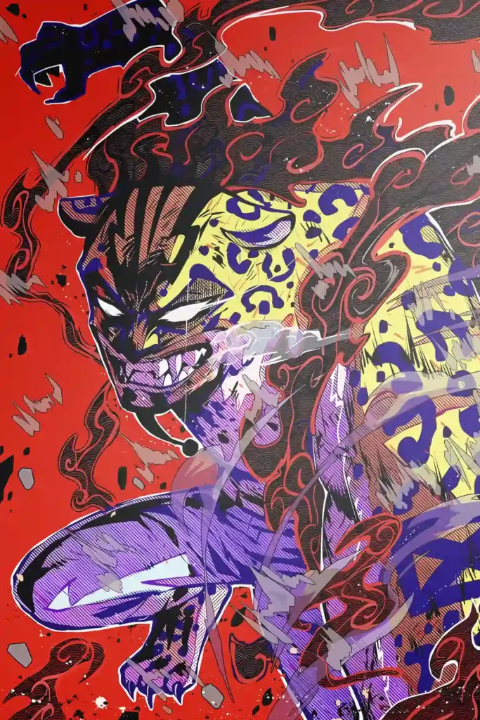 Rob Lucci One Piece Original Image Outstanding Metal Wall Art Poster