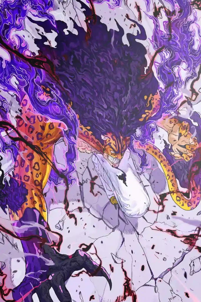 Rob Lucci One Piece Original Image Premium Aluminium Metal Wall Art
