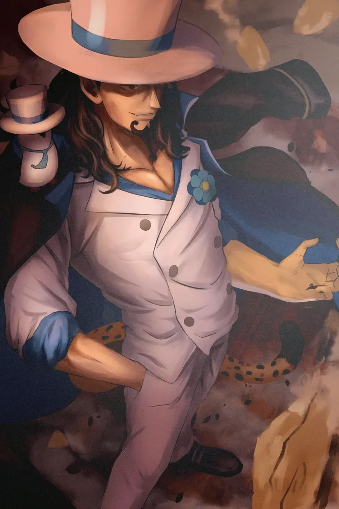 Rob Lucci One Piece Original Image Printed Metal Poster