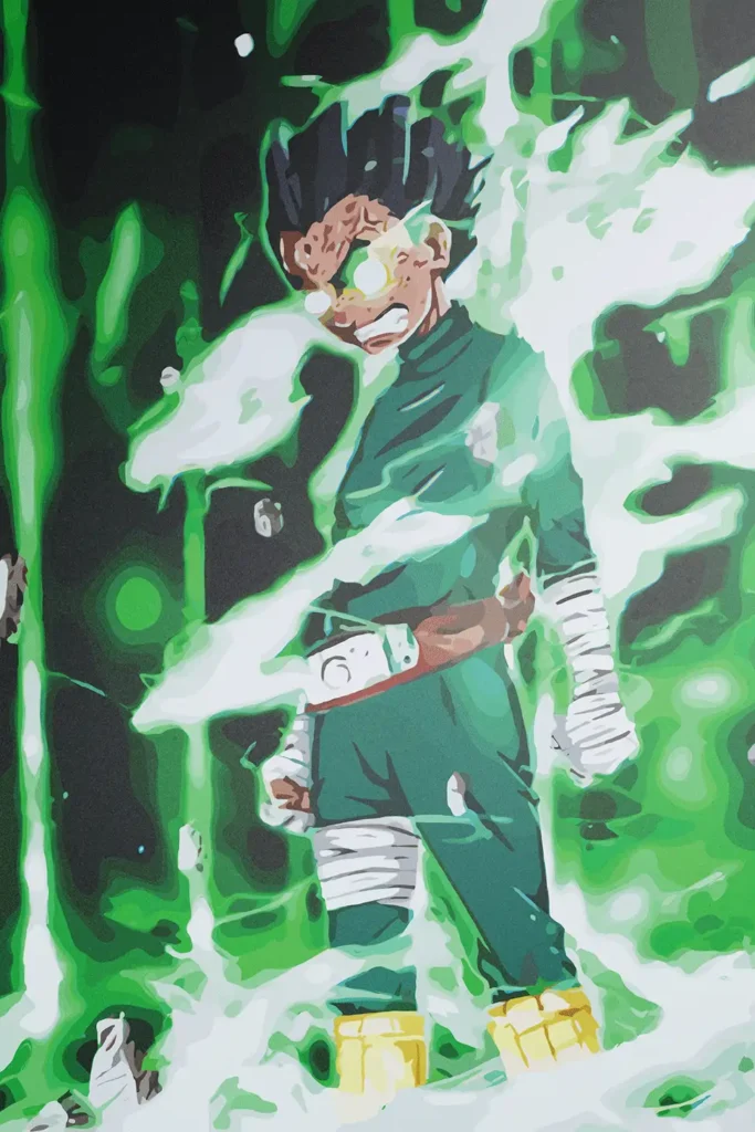 Rock Lee Naruto Original Image Exclusive Metal Print