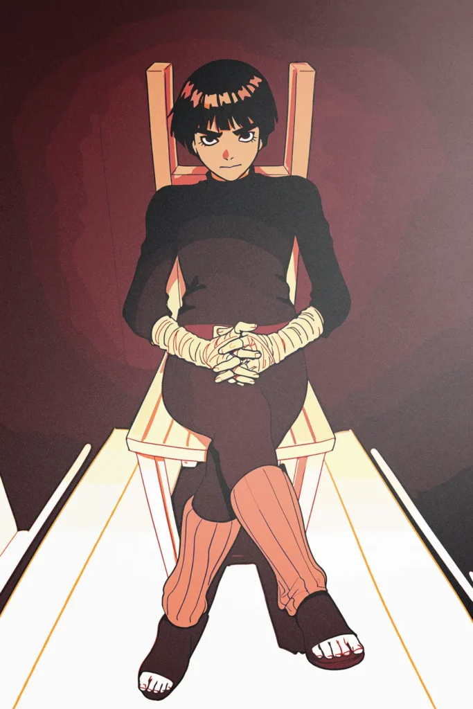Rock Lee Naruto Original Image Metal Print Poster