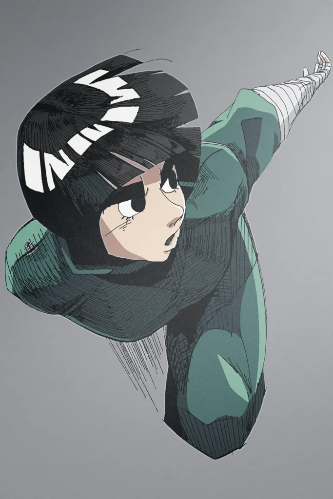 Rock Lee Naruto Original Image Metal Wall Art Poster