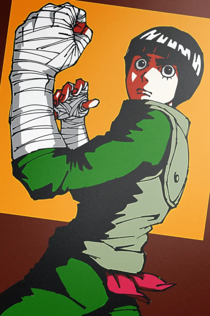 Rock Lee Naruto Original Image Printed Metal Poster