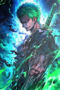 Roronoa Zoro One Piece Original Image High Quality Aluminium Printed Metal Poster