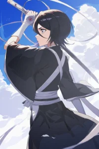 Rukia Kuchiki Bleach Original Image Printed Deluxe Metal Wall Poster