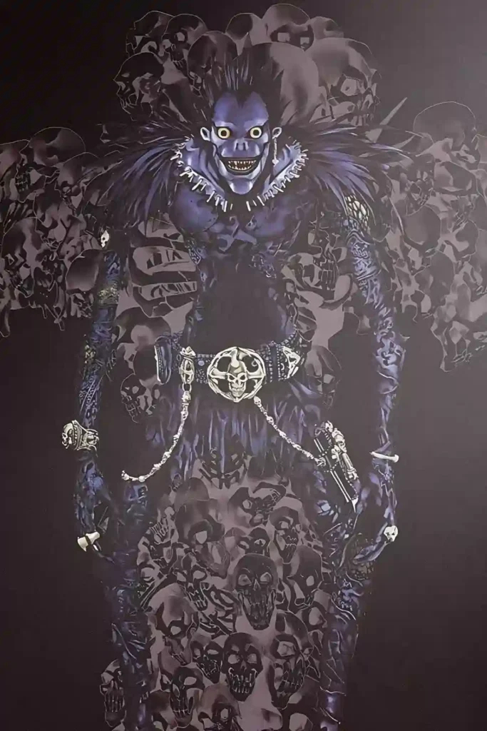 Ryuk Death Note metal wall art showcase shot from the Geekozi collection
