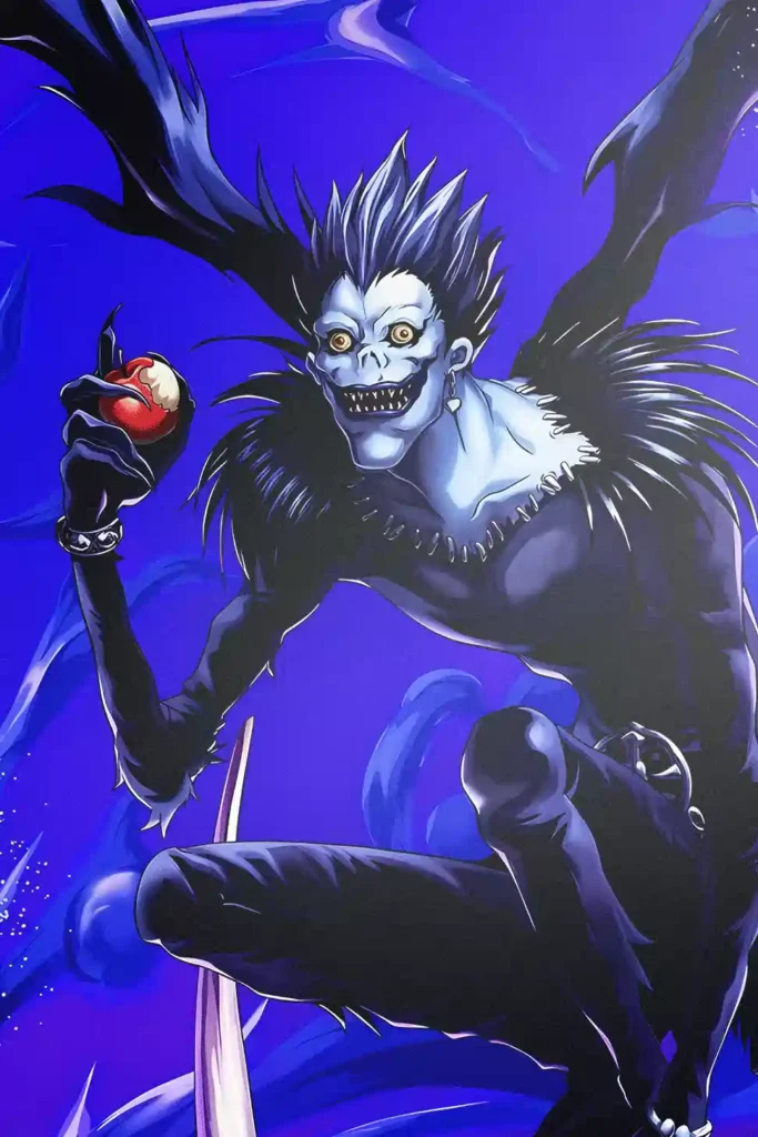 Showcase view of the Ryuk High Quality Metal Poster from Death Note