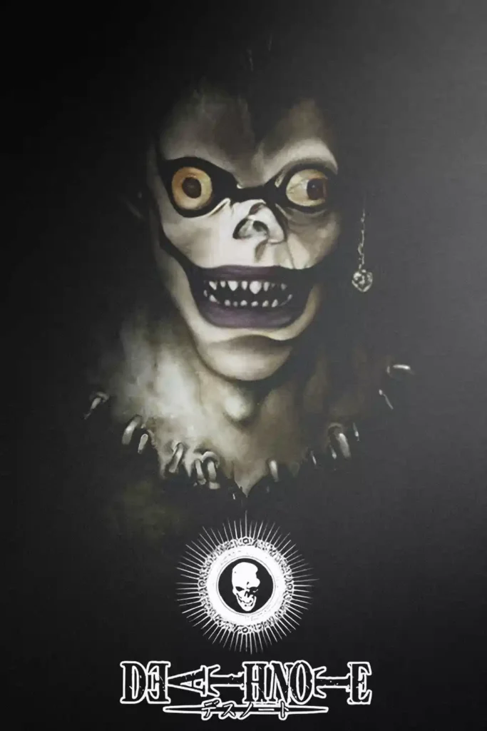 Ryuk Death Note metal wall art showcase shot from the Geekozi collection
