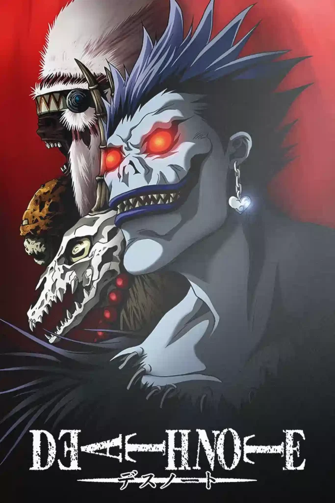 Ryuk Death Note anime metal poster artistic showcase image highlighting the design narrative