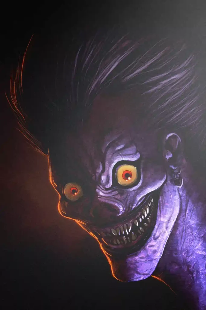 Artistic showcase photo of the Ryuk Outstanding Printed Metal Wall Art