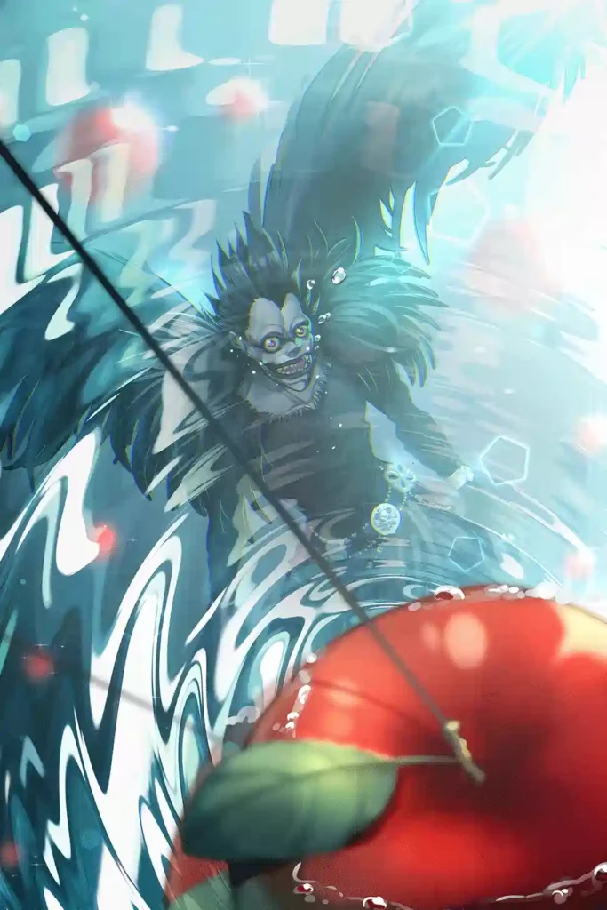 Ryuk Death Note metal wall art showcase shot from the Geekozi collection