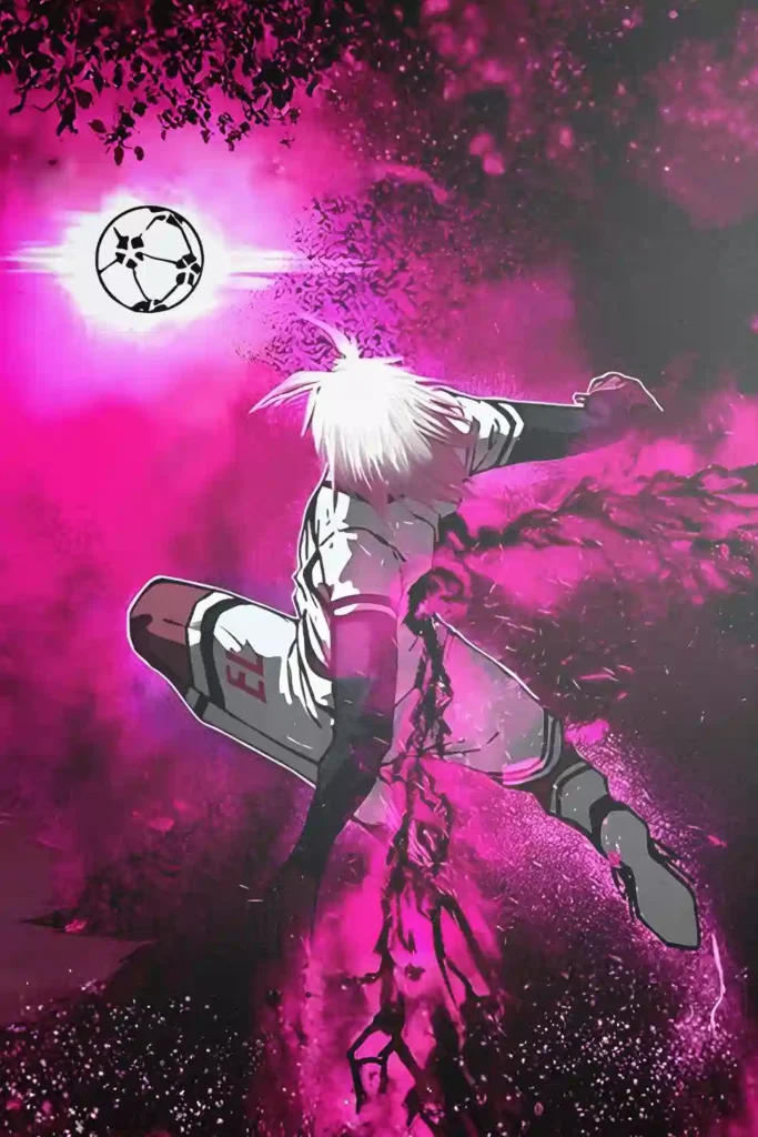 Ryusei Shido Blue Lock anime metal poster artistic showcase image highlighting the design narrative