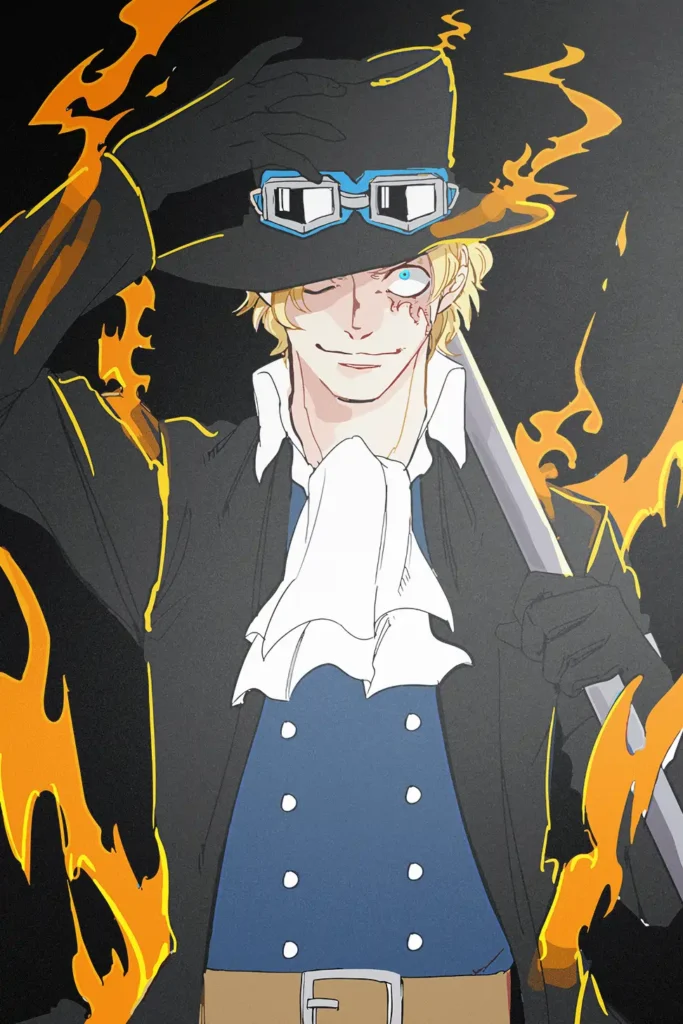 Sabo One Piece Original Image Aluminium Metal Poster