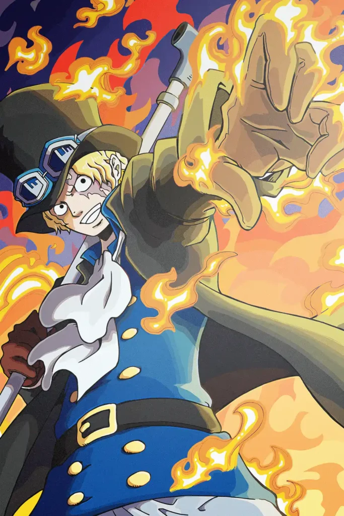 Sabo One Piece Original Image Deluxe Metal Print