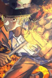 Sabo One Piece Original Image High Quality Metal Poster