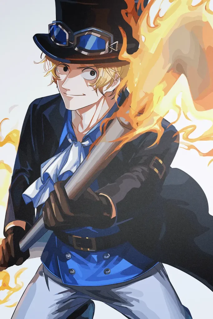 Sabo One Piece Original Image High Quality Metal Print