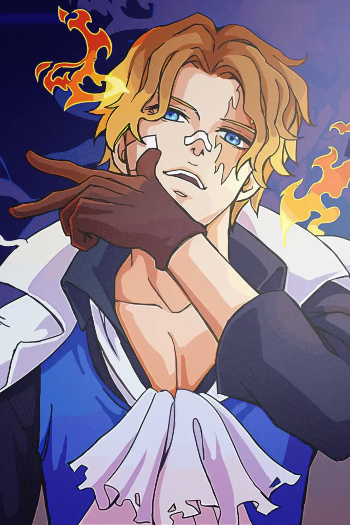 Sabo One Piece Original Image High Quality Printed Metal Wall Art