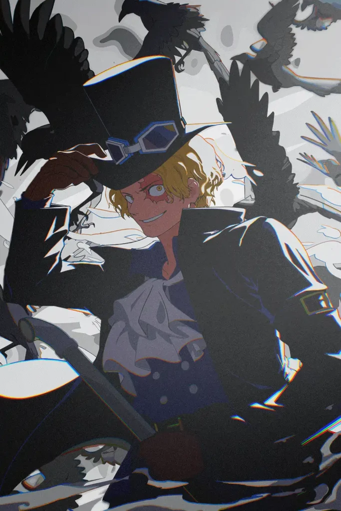 Sabo One Piece Original Image Metal Print Wall Art