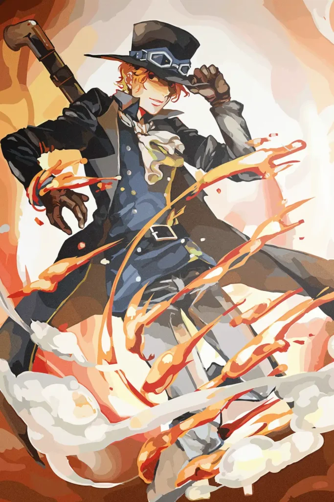Sabo One Piece Original Image Metal Wall Art Poster
