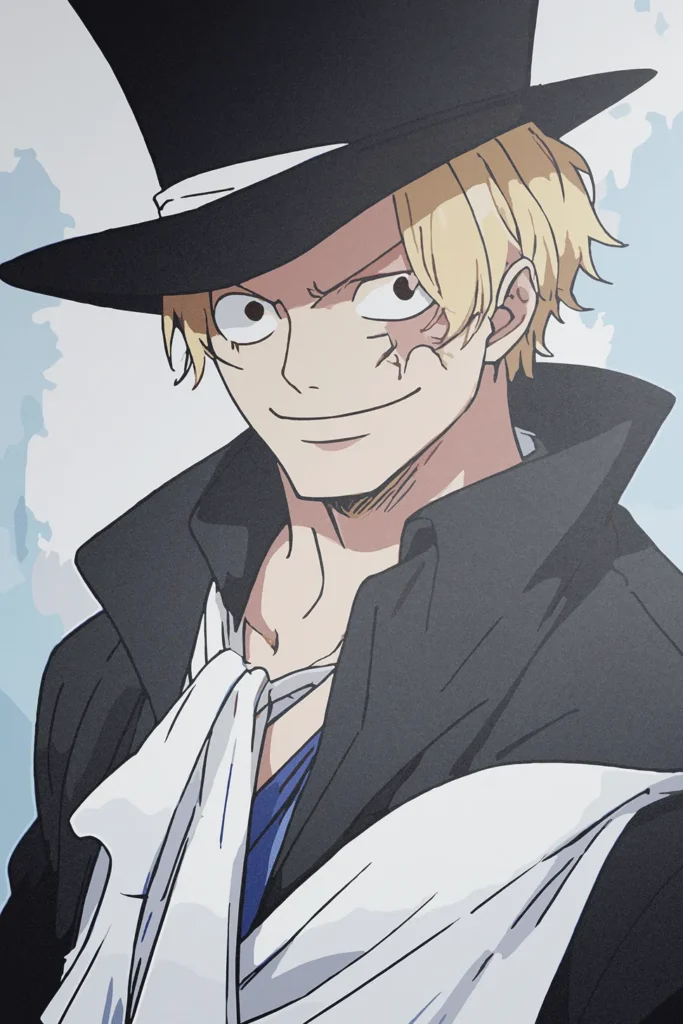Sabo One Piece Original Image Premium Metal Poster