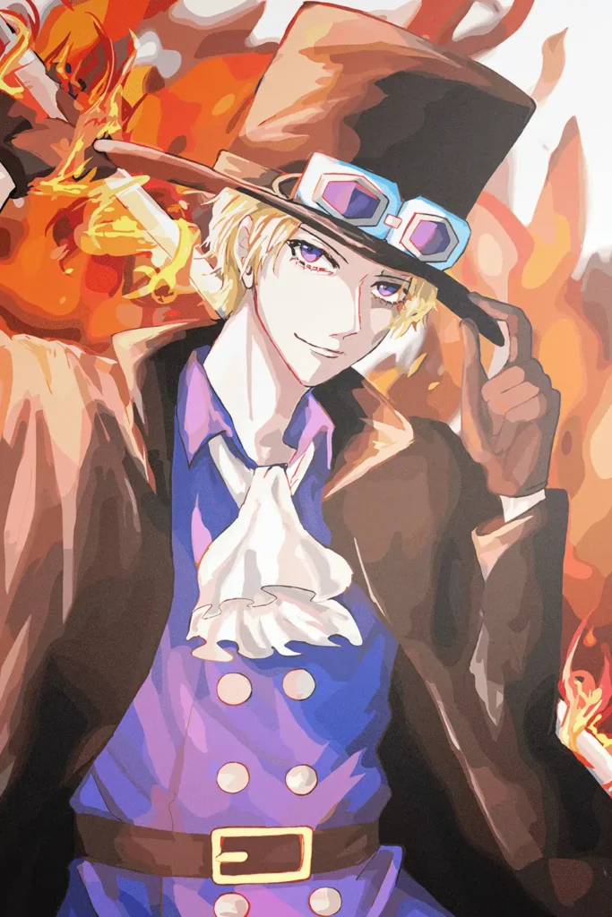 Sabo One Piece Original Image Premium Metal Print