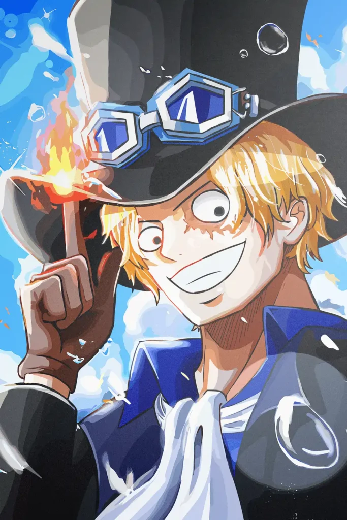 Sabo One Piece Original Image Premium Metal Wall Art