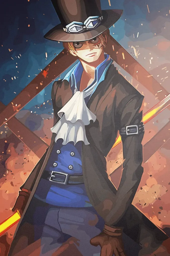 Sabo One Piece Original Image Printed Metal Wall Art