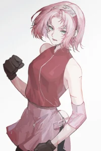 Sakura Haruno Naruto Original Image Premium Metal Poster