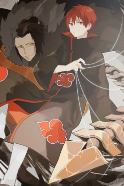 Sasori Naruto Foreboding Puppet Strings Premium Metal Print