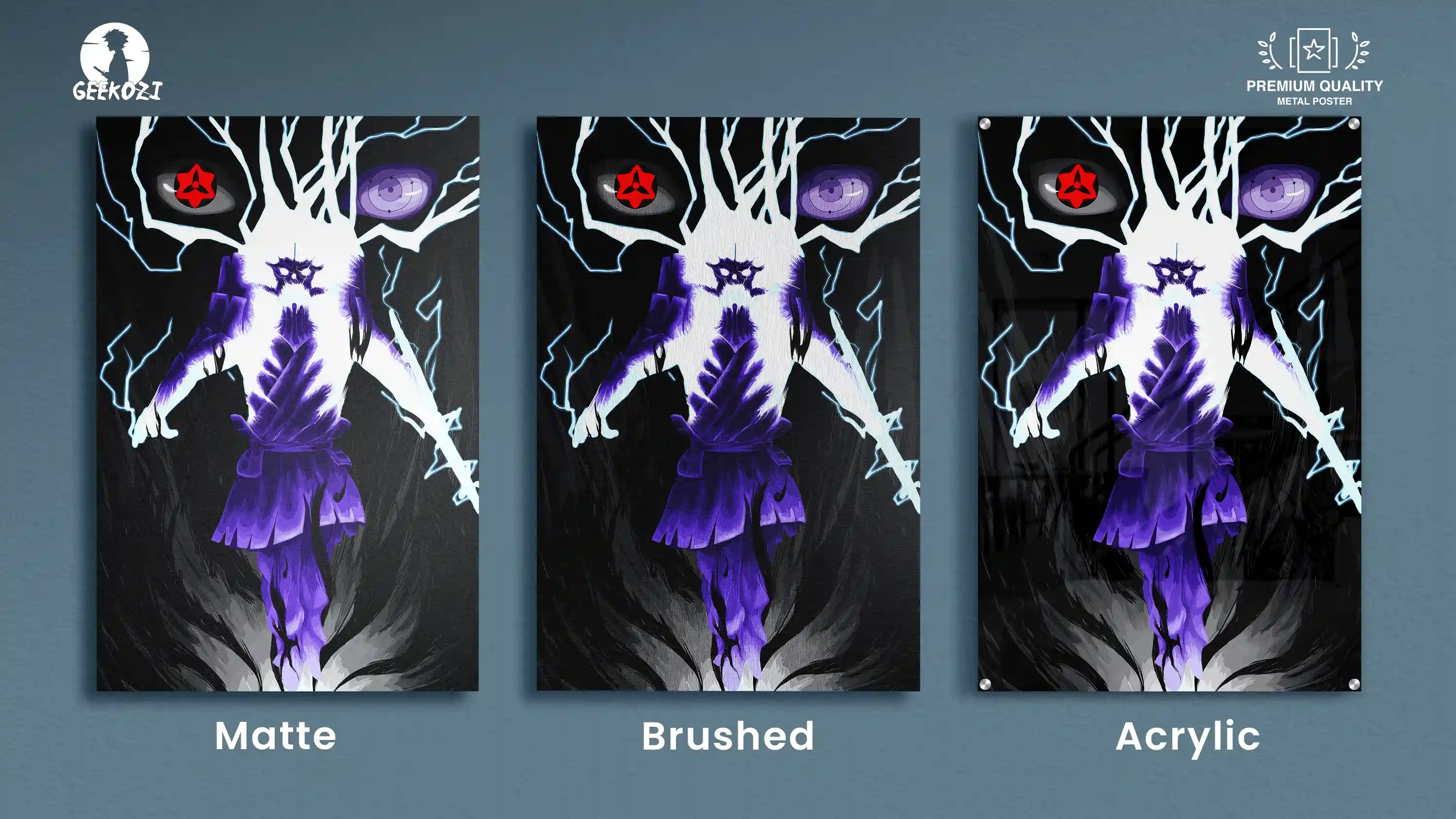 Sasuke Uchiha Naruto All Product Types Metal Poster