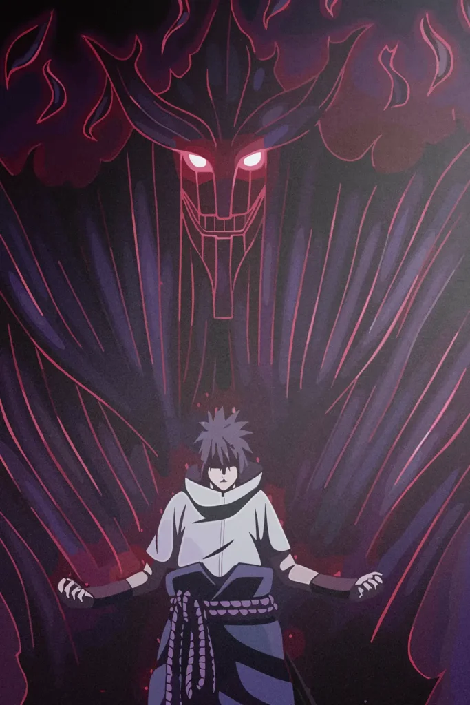 Sasuke Uchiha Naruto Original Image Unique Metal Print Poster