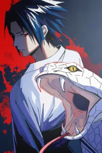 Sasuke Uchiha Naruto Original Image Unique Printed Metal Poster