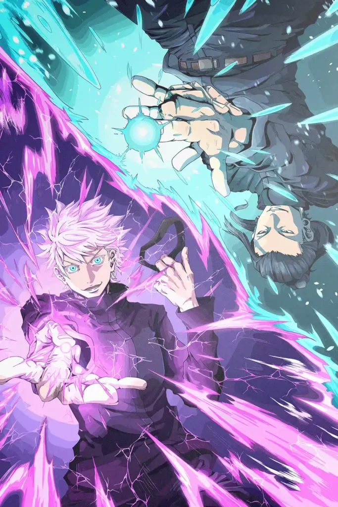 Satoru Gojo Jujutsu Kaisen Original Image Bespoke Metal Wall Poster