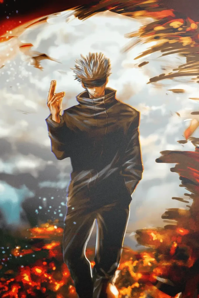 Satoru Gojo Jujutsu Kaisen Original Image Refined Metal Print Poster