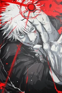 Satoru Gojo Jujutsu Kaisen Original Image Refined Printed Metal Wall Art