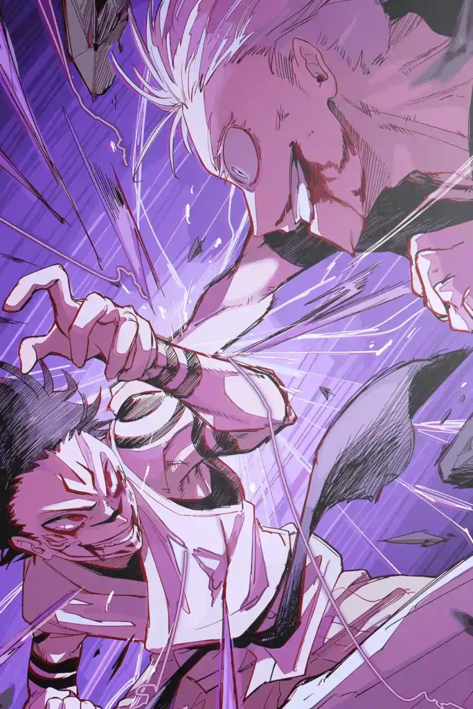Satoru Gojo Jujutsu Kaisen Original Image Printed Metal Wall Art