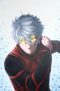 Showcase view of the Seishiro Nagi Exclusive Metal Wall Art from Blue Lock