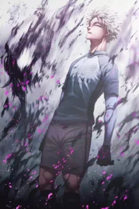 Seishiro Nagi Blue Lock metal wall art showcase shot from the Geekozi collection