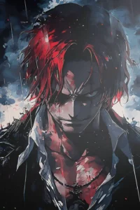 Shanks One Piece Original Image Aluminium Metal Print