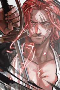 Shanks One Piece Original Image Exquisite Metal Poster
