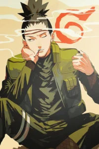 Shikamaru Nara Naruto Original Image Premium Aluminium Metal Wall Art