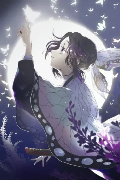 Shinobu Demon Slayer Moonlit Butterfly Serenity High Quality Printed Metal Wall Art
