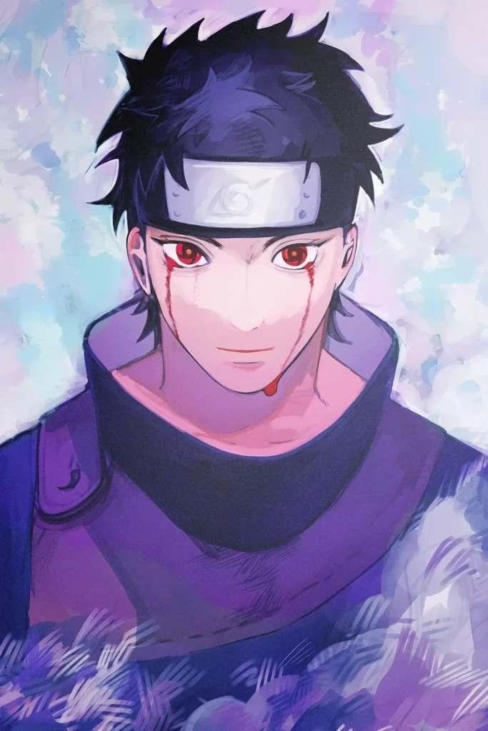 Shisui Uchiha Naruto Original Image Exclusive Metal Print