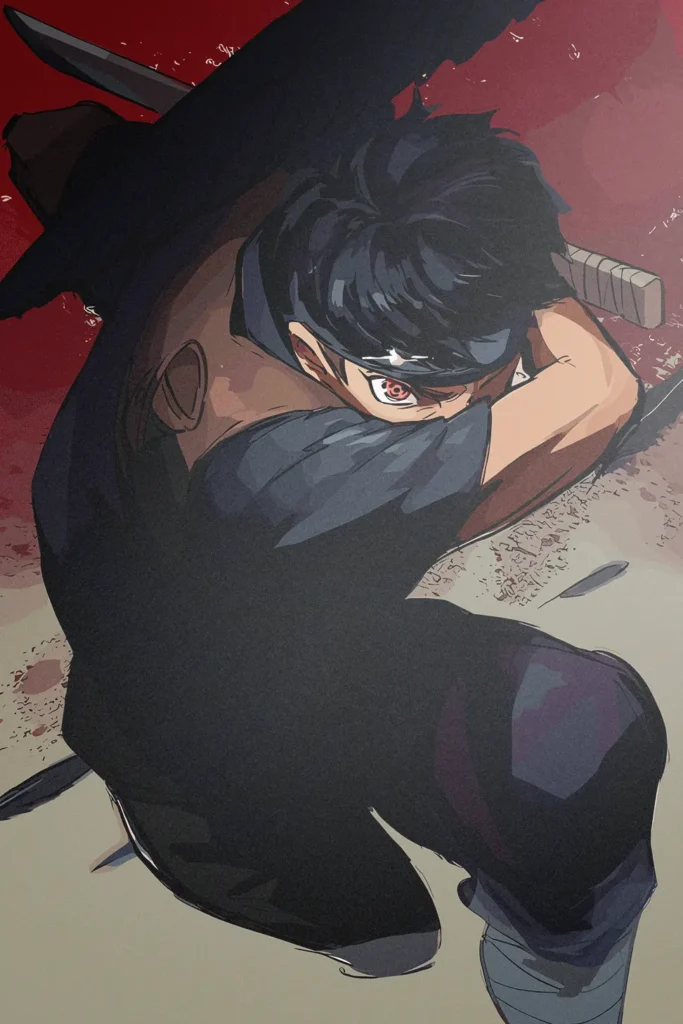 Shisui Uchiha Naruto Original Image Metal Print Poster