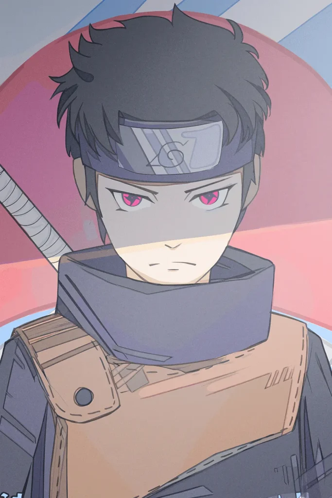 Shisui Uchiha Naruto Original Image Premium Metal Poster