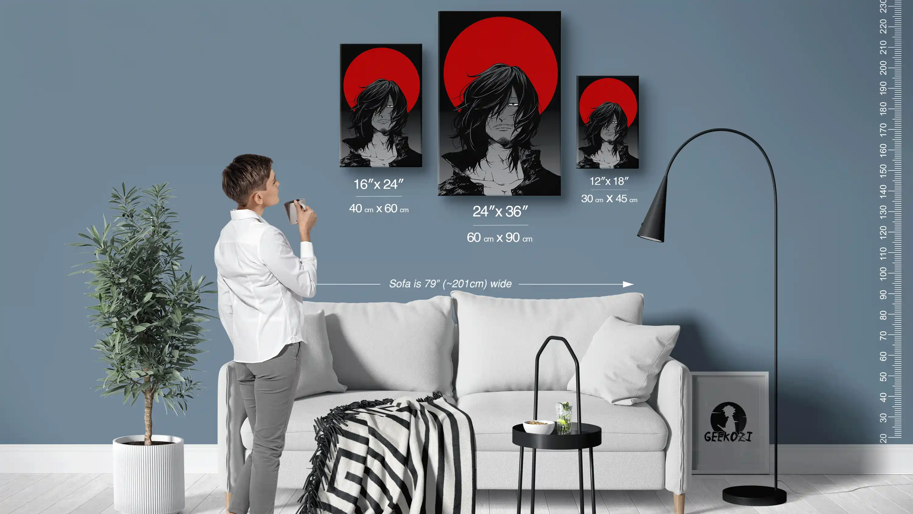 Shota Aizawa My Hero Academia Size Guide Metal Poster