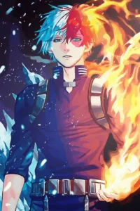 Shoto Todoroki My Hero Academia Original Image Bespoke Metal Wall Art Poster